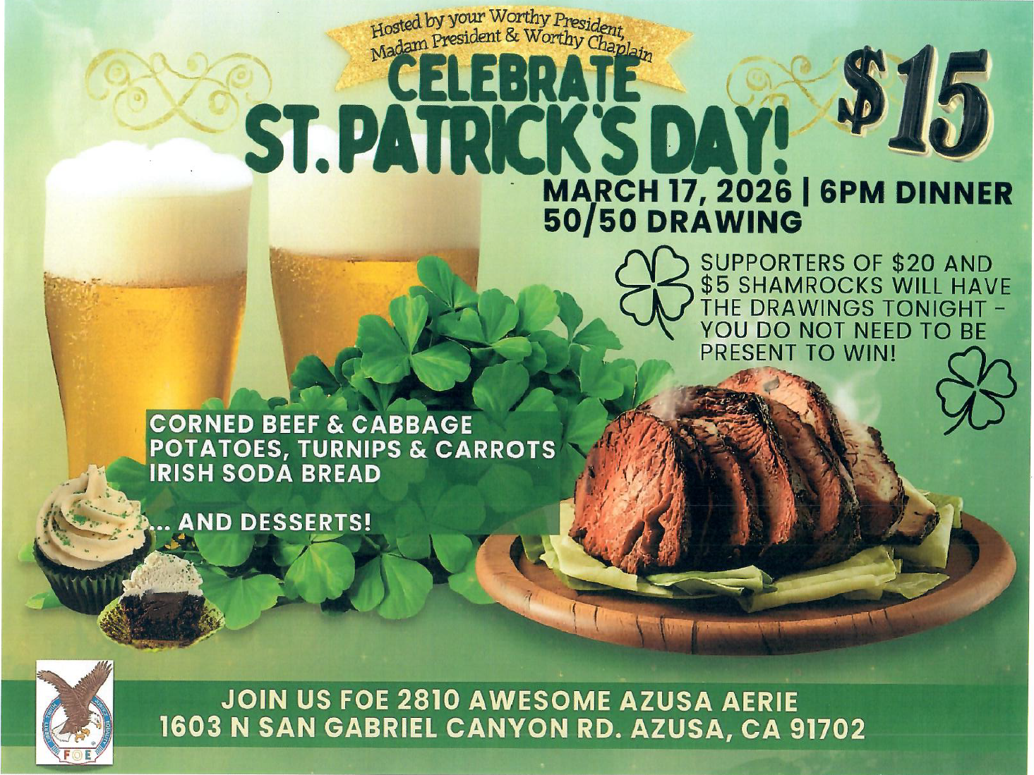 St. Patrick's Day Dinner