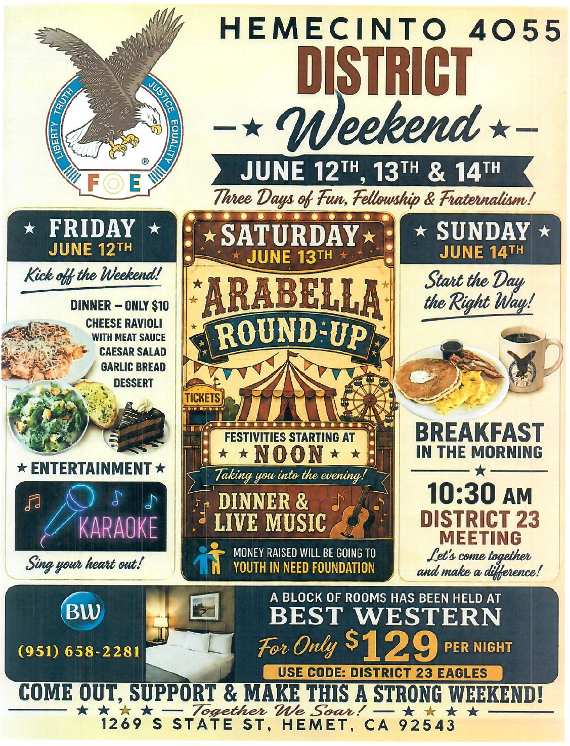 District 23 Meeting and Arabella Round-Up Carnival