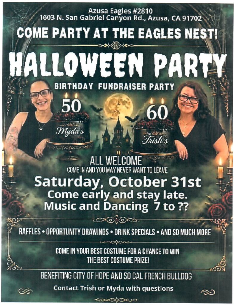 Halloween Party and Birthday Fundraiser