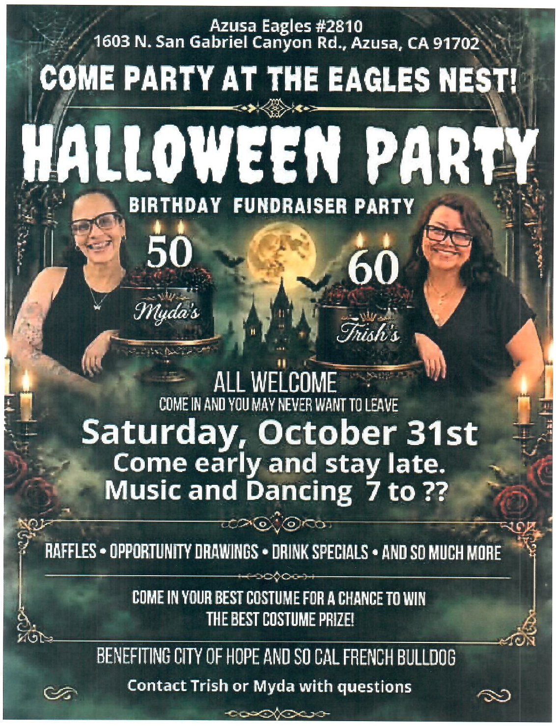 Halloween Party and Birthday Fundraiser